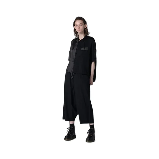 Typewriter Polyester 5-Pocket Sarouel Pants