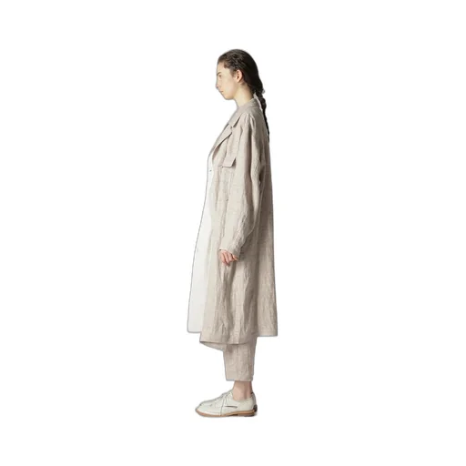 Linen Tweed Double Layered Coat