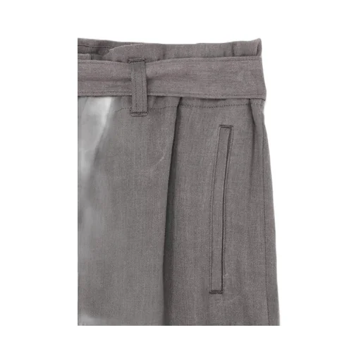L/C Ink Dyed Heavy Denim Belted Pants