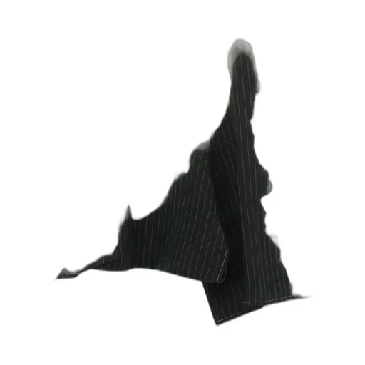 Linen/Cotton Asymmetric Drawstring Pants With Partial Pinstripe Pattern