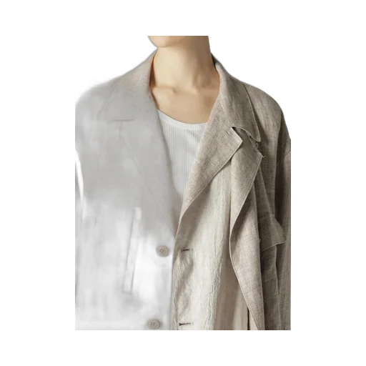 Linen Tweed Double Layered Coat