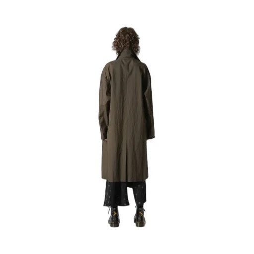Ramie Oil Lawn Flap Patch Pocket Work Coat