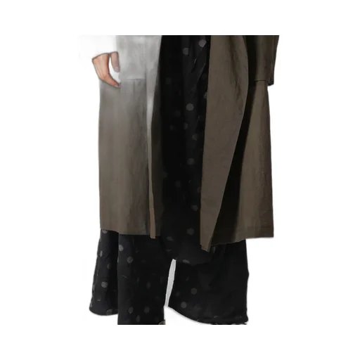 Ramie Oil Lawn Flap Patch Pocket Work Coat