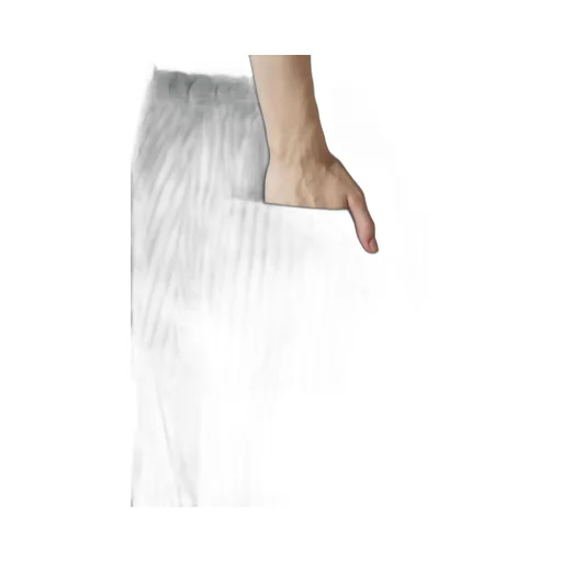 Linen Cotton Pin-Striped Uneven Dyeing Front Tuck Wide Pants