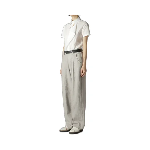 L/C Ink Dyed Light Denim Side Open Pants