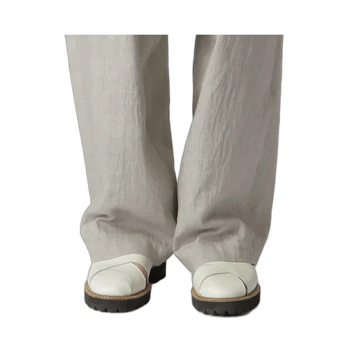 L/C Ink Dyed Light Denim Side Open Pants
