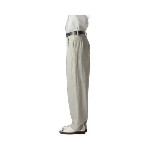 L/C Ink Dyed Light Denim Side Open Pants
