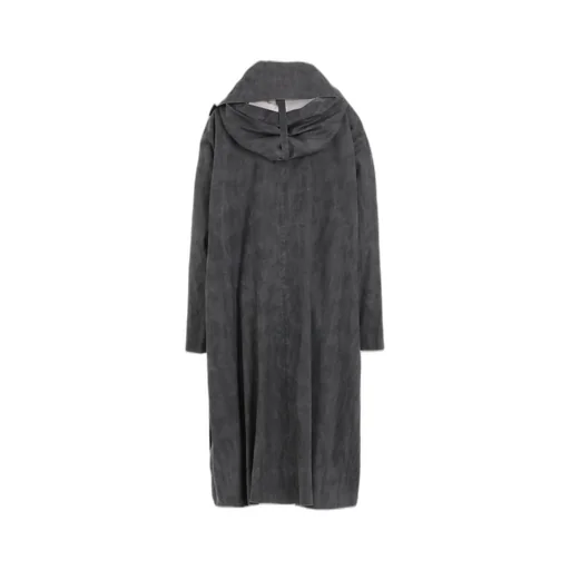 Ramie/Nylon Pigment Coating Big Anorak Coat