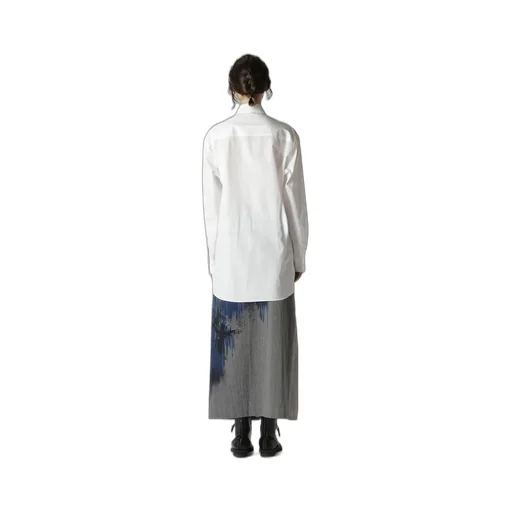 Cotton Broadcloth Double Collar Shirt