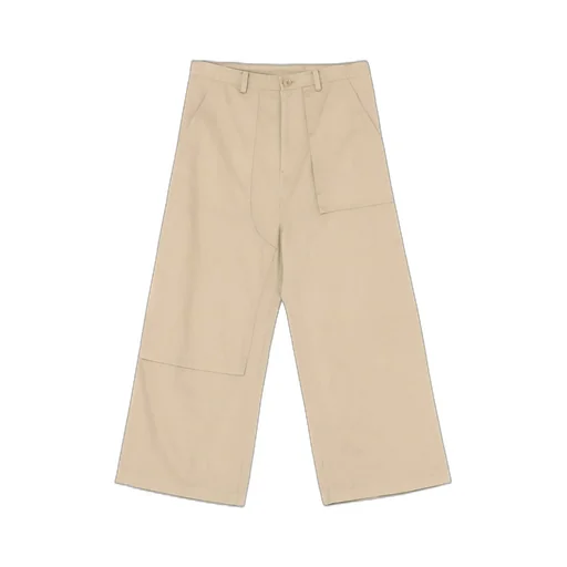 [Y's Born Product] Cotton Twill Long Straight Pants
