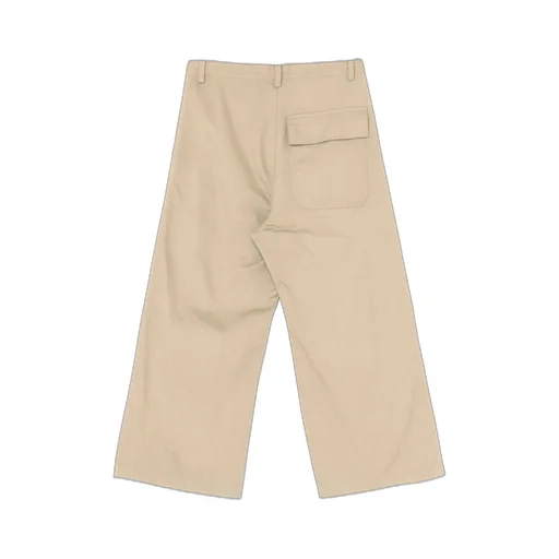 [Y's Born Product] Cotton Twill Long Straight Pants