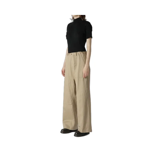 [Y's Born Product] Cotton Twill Long Straight Pants