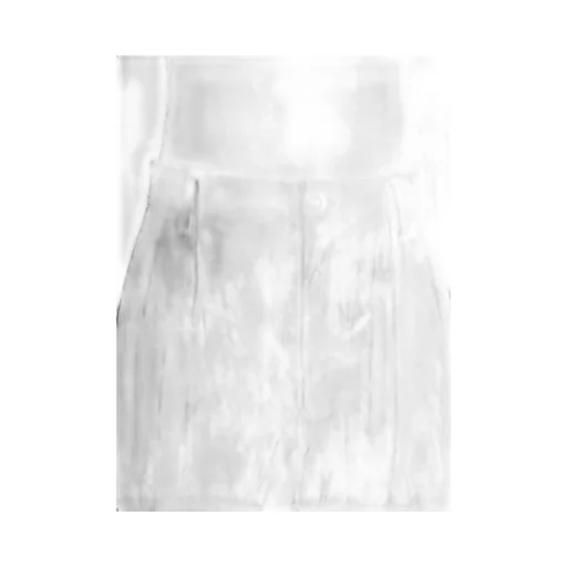 Plain Weave Denim Lace Up Hem Pants