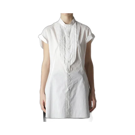 Cotton/Lawn Stand Collar Shirt