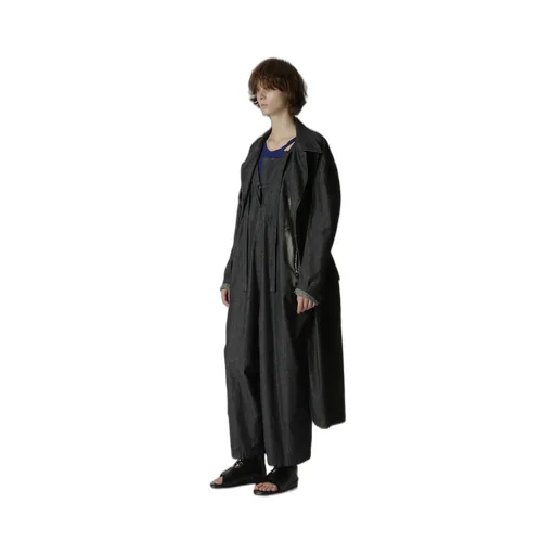 Spotted Denim 4 Pockets Long Jacket