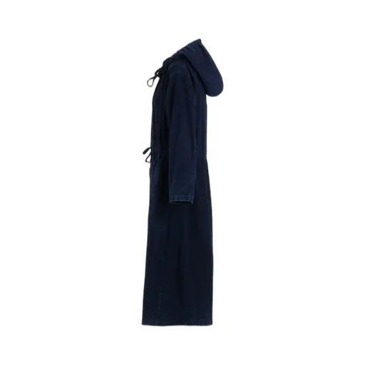 6Oz Bleached Denim Hoodie Coat