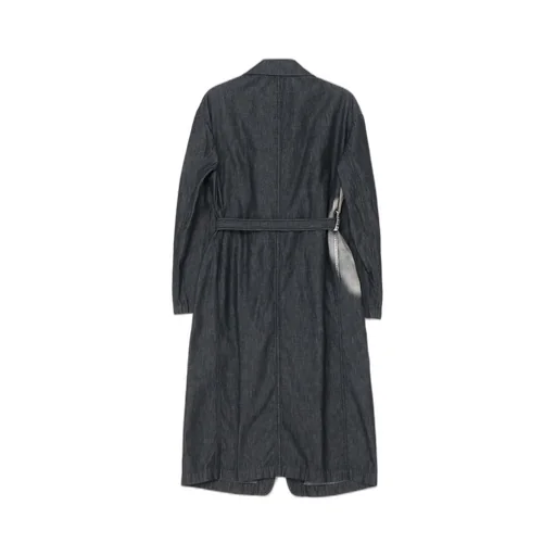 Spotted Denim 4 Pockets Long Jacket
