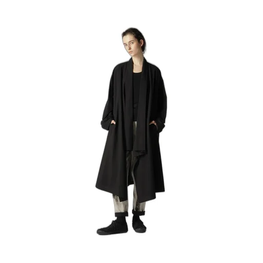 Cotton Flax Poplin Robe Coat