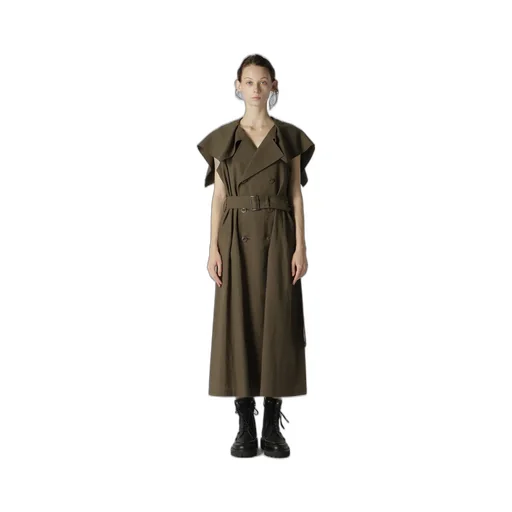 Cotton Flax Poplin Sailor Collar Coat