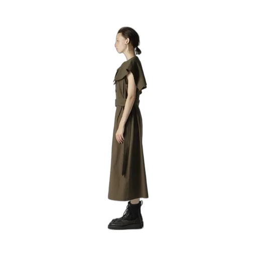 Cotton Flax Poplin Sailor Collar Coat