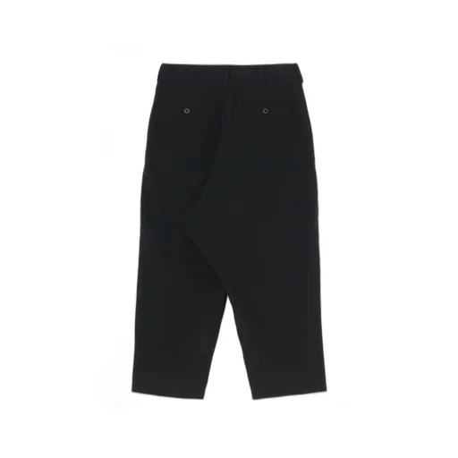 Cotton Flax Poplin Double Tuck Tapered Pants