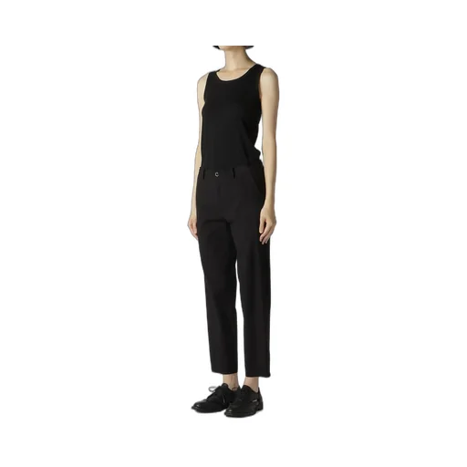 Cotton Flax Poplin Slim Pants