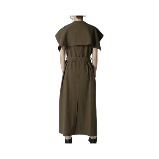 Cotton Flax Poplin Sailor Collar Coat
