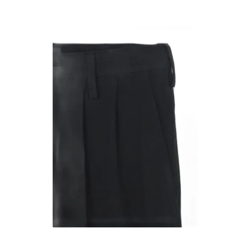 Cotton Flax Poplin Double Tuck Tapered Pants