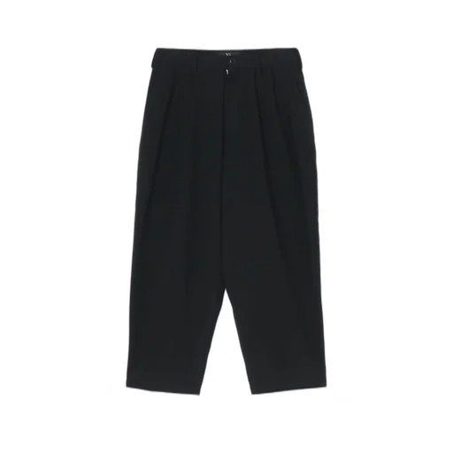 Cotton Flax Poplin Double Tuck Tapered Pants