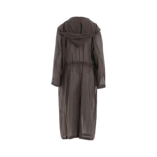 Cotton Chiffon Hoodie Coat