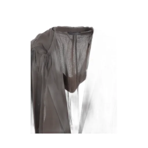 Cotton Chiffon Hoodie Coat