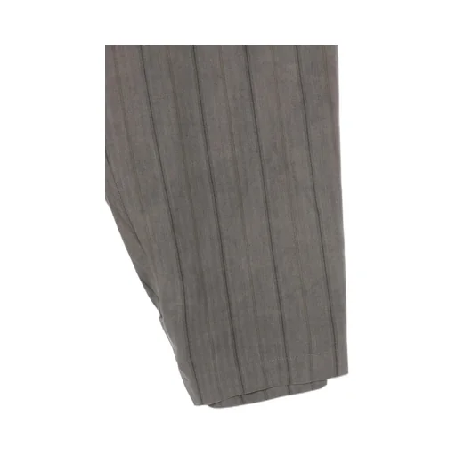 Cotton Stripe Ink Dyed Tabbed Hem Pants