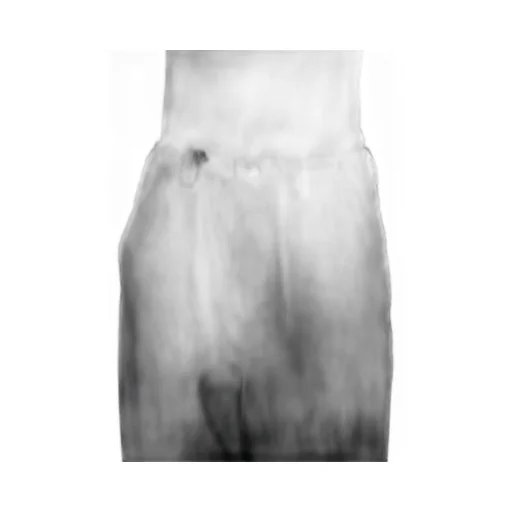 Denim Hole Embroidery Waist String Slim Pants