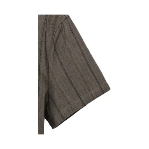 Cotton Stripe Ink Dyed Back Tie Dress