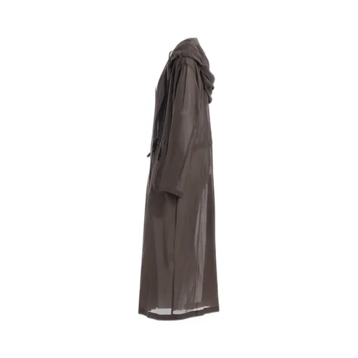 Cotton Chiffon Hoodie Coat