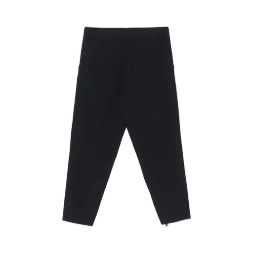 Denim Hole Embroidery Waist String Slim Pants