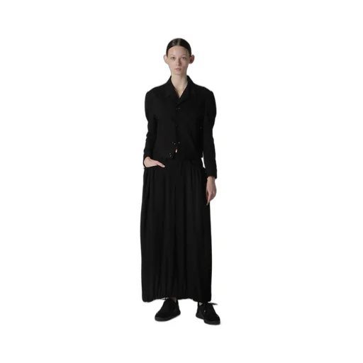 8Oz Black Over Denim Slit Jacket