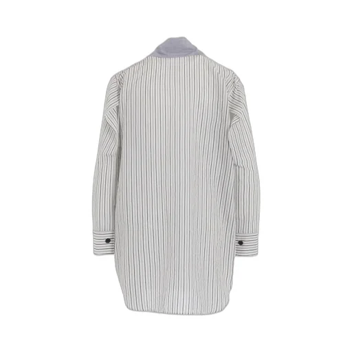 C/Cu Hard Twisted Dobby Stripe Tie Style Shirt