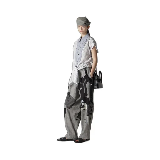 C/Cu Hard Twisted Dobby Stripe Pleated Shirt