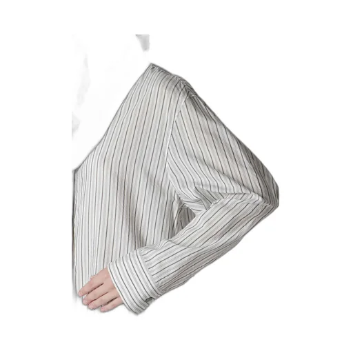 C/Cu Hard Twisted Dobby Stripe Tie Style Shirt