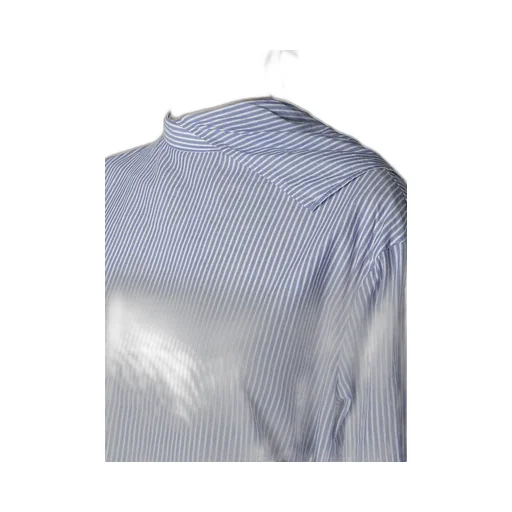 Cotton Stripe Back Tie Blouse