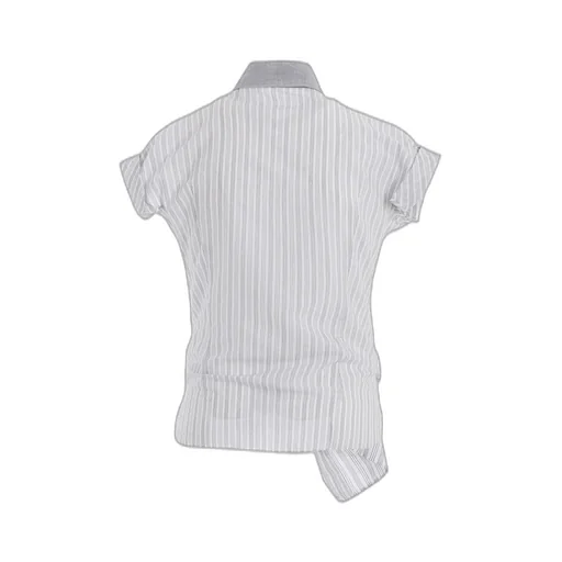 C/Cu Hard Twisted Dobby Stripe Pleated Shirt