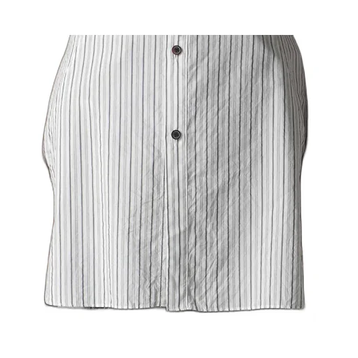 C/Cu Hard Twisted Dobby Stripe Stand Collar Shirt