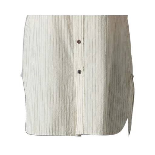 Dobby Stripe Shirring Sleeve Shirt