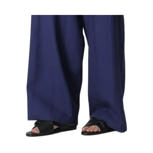 Multi Striped Dobby Chino Belted High Waist Pants