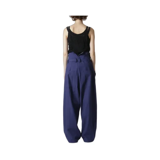 Multi Striped Dobby Chino Belted High Waist Pants