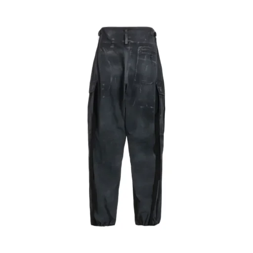 Cotton Linen Dump Rooler Printing Cargo Pants