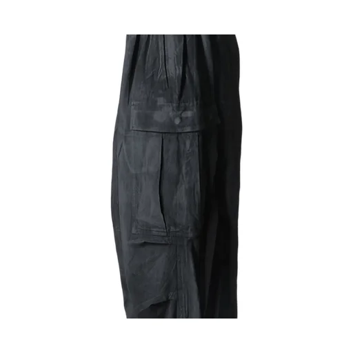 Cotton Linen Dump Rooler Printing Cargo Pants