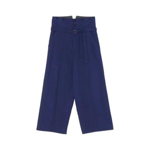 Multi Striped Dobby Chino Belted High Waist Pants