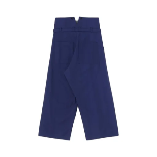 Multi Striped Dobby Chino Belted High Waist Pants